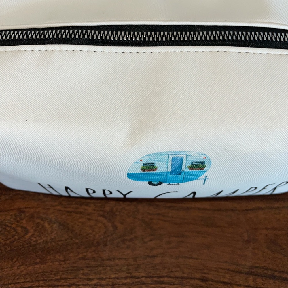 FIRM JUST PRICE DROPPED! Rae Dunn Happy Camper Cosmetic Pouch - Picture 2 of 2
